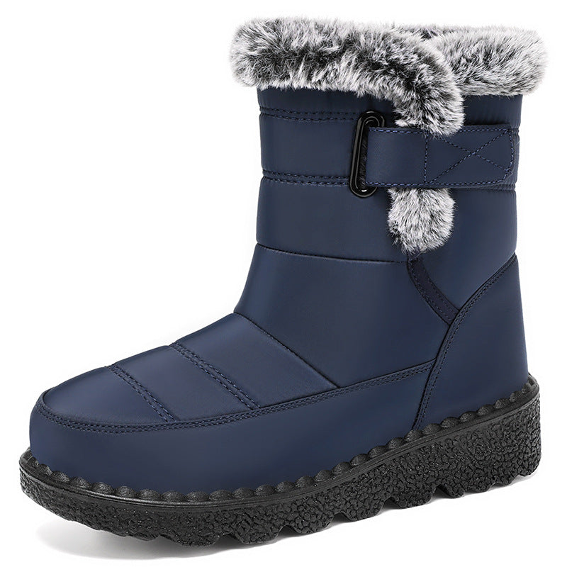 Damen Kuschelige Winterstiefel mit Futter und rutschfester Sohle EB