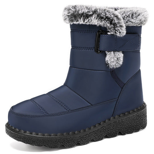 Damen Kuschelige Winterstiefel mit Futter und rutschfester Sohle EB
