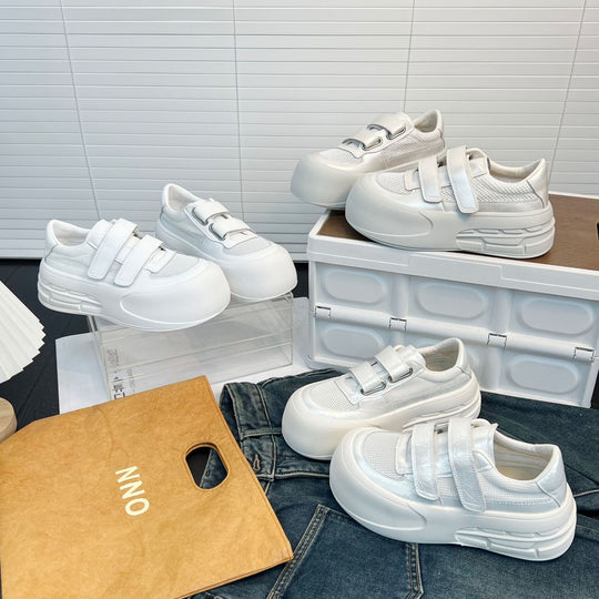 Damen Sportliche Sneakers mit Klettverschluss EB