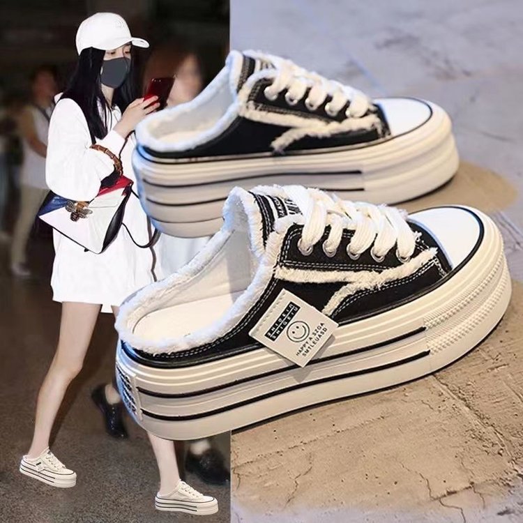 Damen Bequeme Plattform-Sneaker mit Fellfutter und sportlichem Design EB
