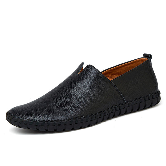 Damen Mokassins im klassischen Design aus hochwertigem Leder EB