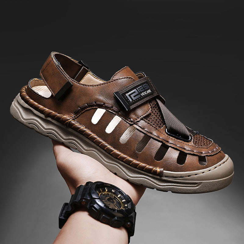 Damen Komfortable Outdoor-Sandalen mit verstellbarem Riemen und atmungsaktiver Obermaterialstruktur EB
