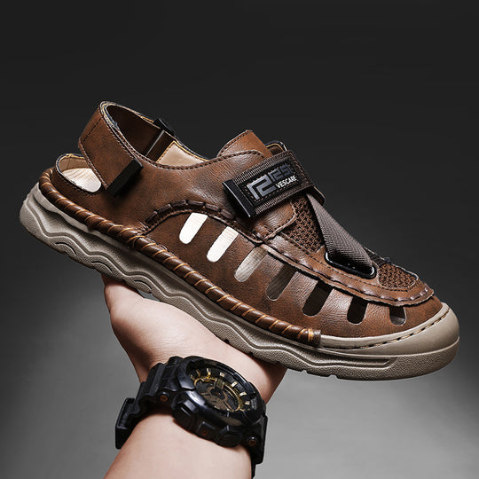 Damen Komfortable Outdoor-Sandalen mit verstellbarem Riemen und atmungsaktiver Obermaterialstruktur EB