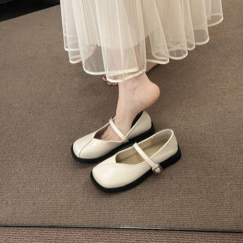 Damen Elegante Mary Jane Schuhe mit verstellbarem Riemen und dämpfender Sohle EB