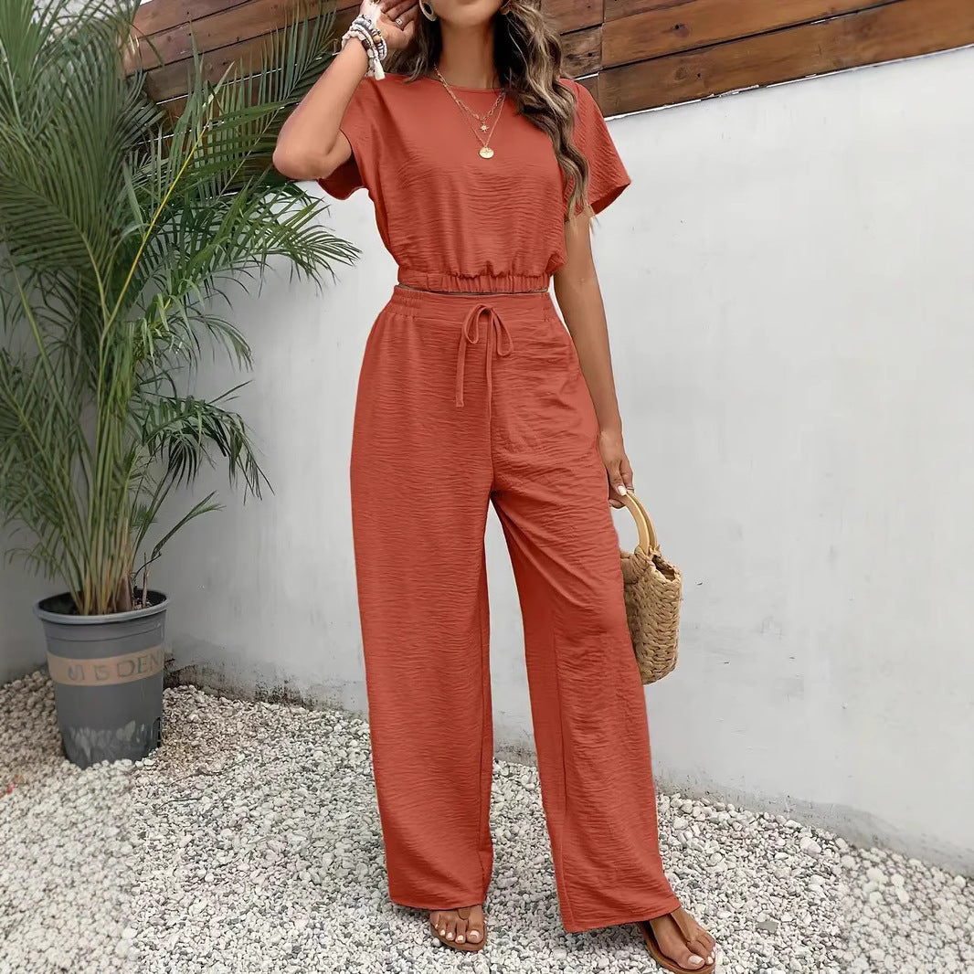 Damen lässiges Two-Piece Lounge-Set EB