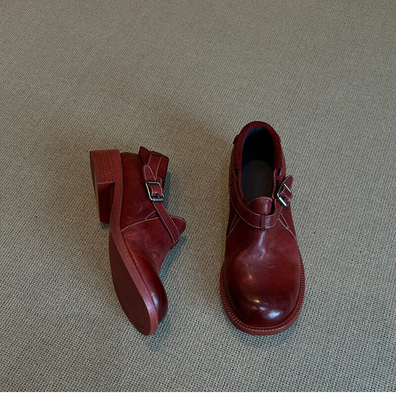 Damen Mokassins mit verstellbarem Riemen und bequemer Innensohle EB