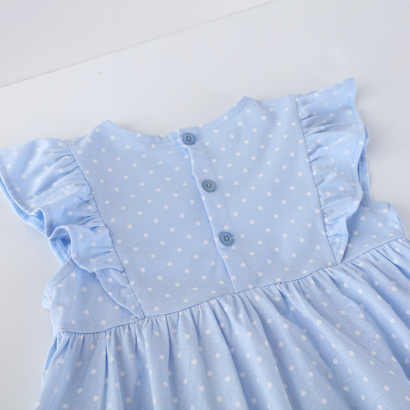 Mädchen Kleid mit niedlichen Feenapplikationen EB