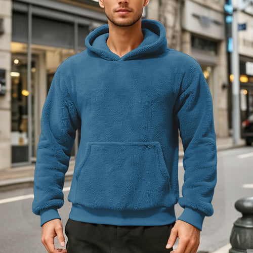 Herren bequemer Oversized Kapuzenpullover EB