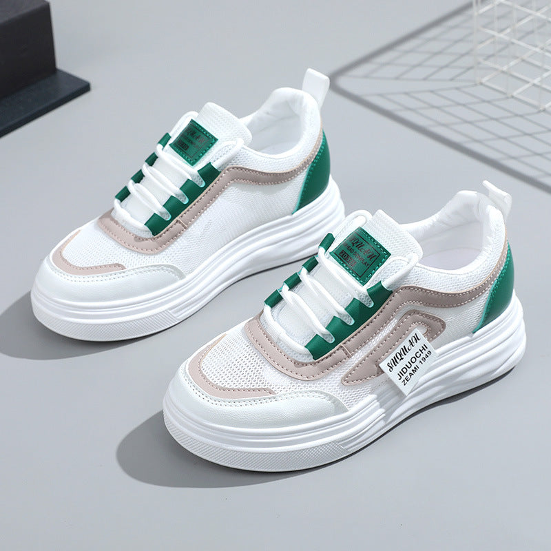 Damen komfortable Sneakers mit atmungsaktive Mesh-Oberfläche und dämpfendem Sohlenprofil EB