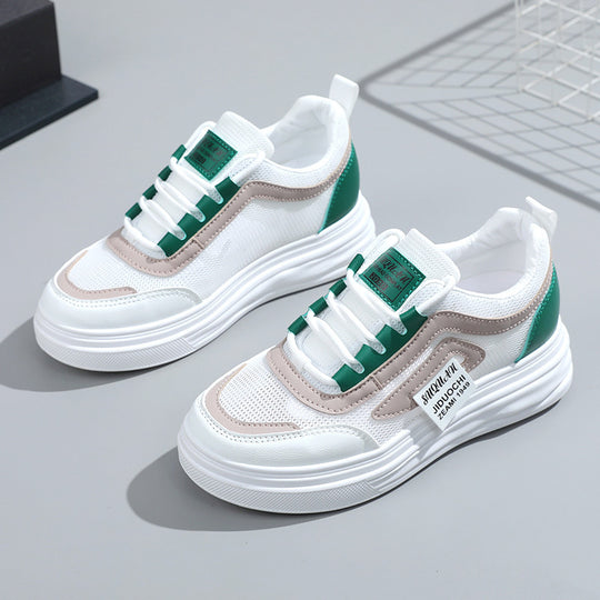 Damen komfortable Sneakers mit atmungsaktive Mesh-Oberfläche und dämpfendem Sohlenprofil EB