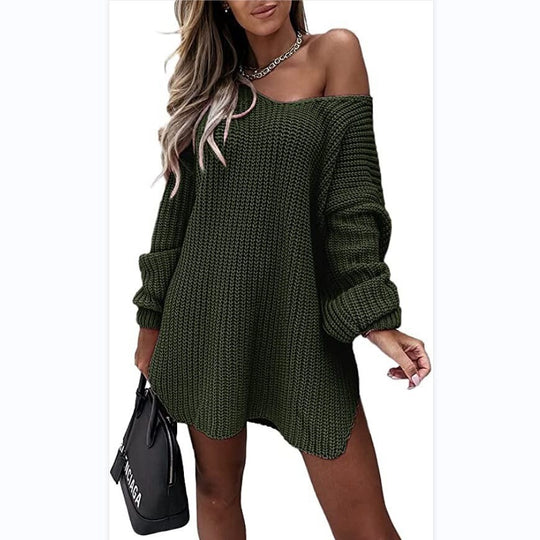 Damen Oversized Strickkleid EB