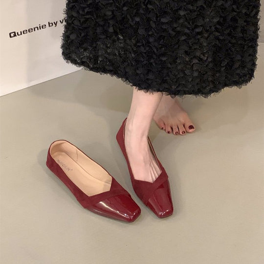 Damen elegante Slingback-Pumps mit modischem Glanz und komfortablem Fußbett EB