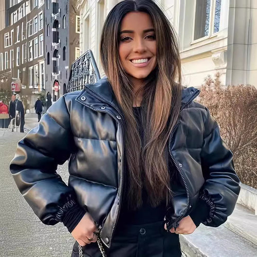 Damen kurzärmlige Daunenjacke EB