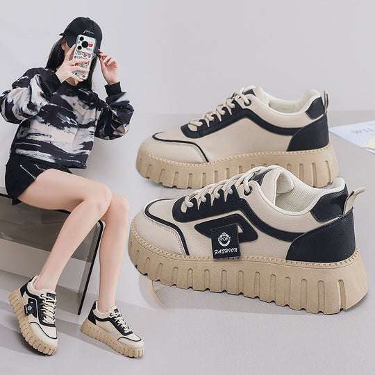 Damen Chunky Sneakers mit trendiger Profilsohle und atmungsaktivem Obermaterial EB