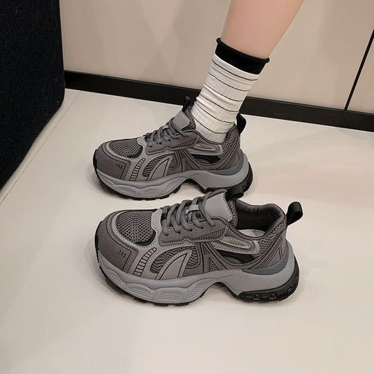 Damen Sportliche Atmungsaktive Sneakers mit gepolsterter Sohle und rutschfester Außensohle EB