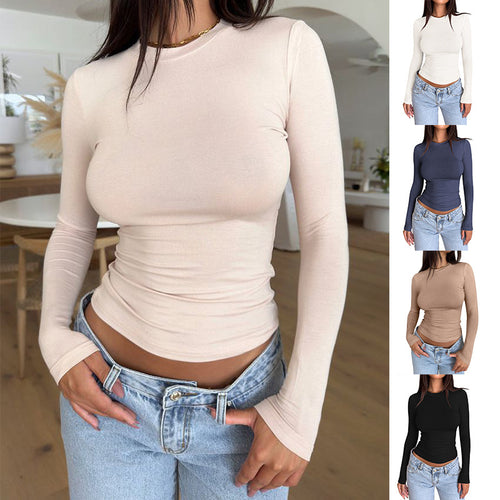 Damen Langarmshirt mit körperbetontem Schnitt EB