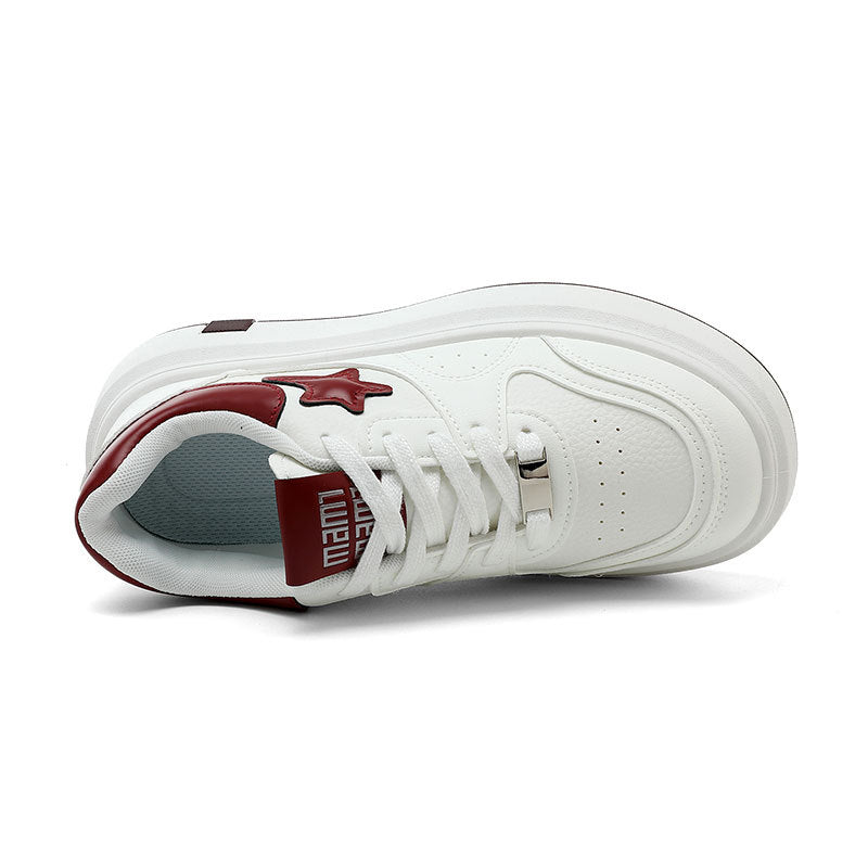 Damen Modische Plateausneaker mit sportlichem Design und atmungsaktiven Materialien EB