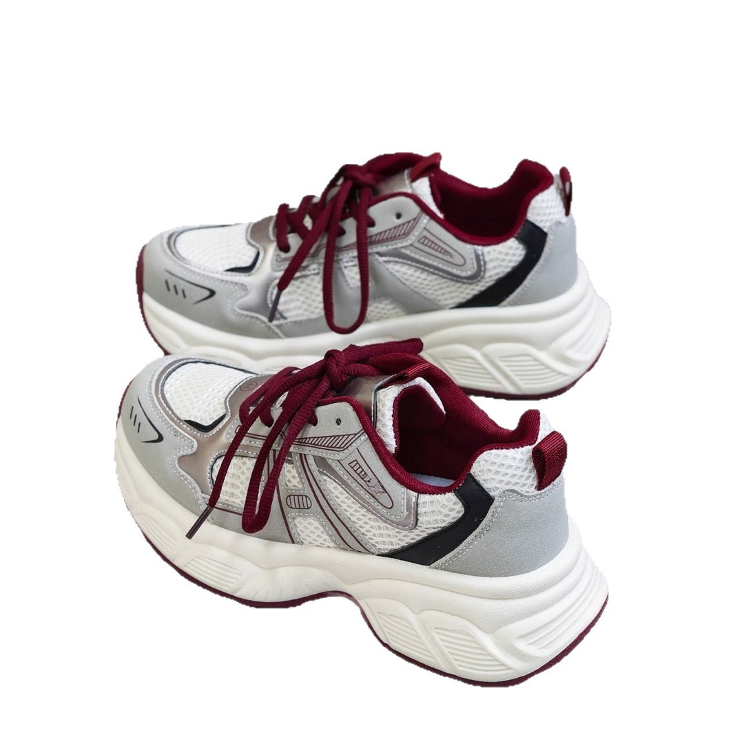 Damen Sportliche Atmungsaktive Sneakers mit gepolsterter Sohle und rutschfester Außensohle EB