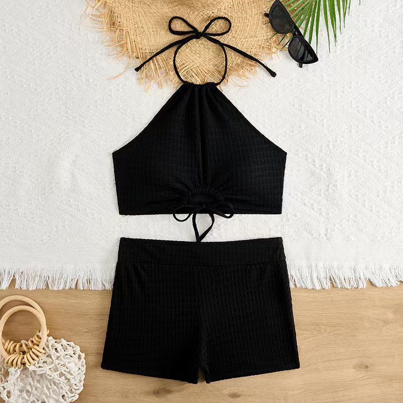 Damen Bikini-Set mit modischem Knotendesign und bequemem Höschen EB