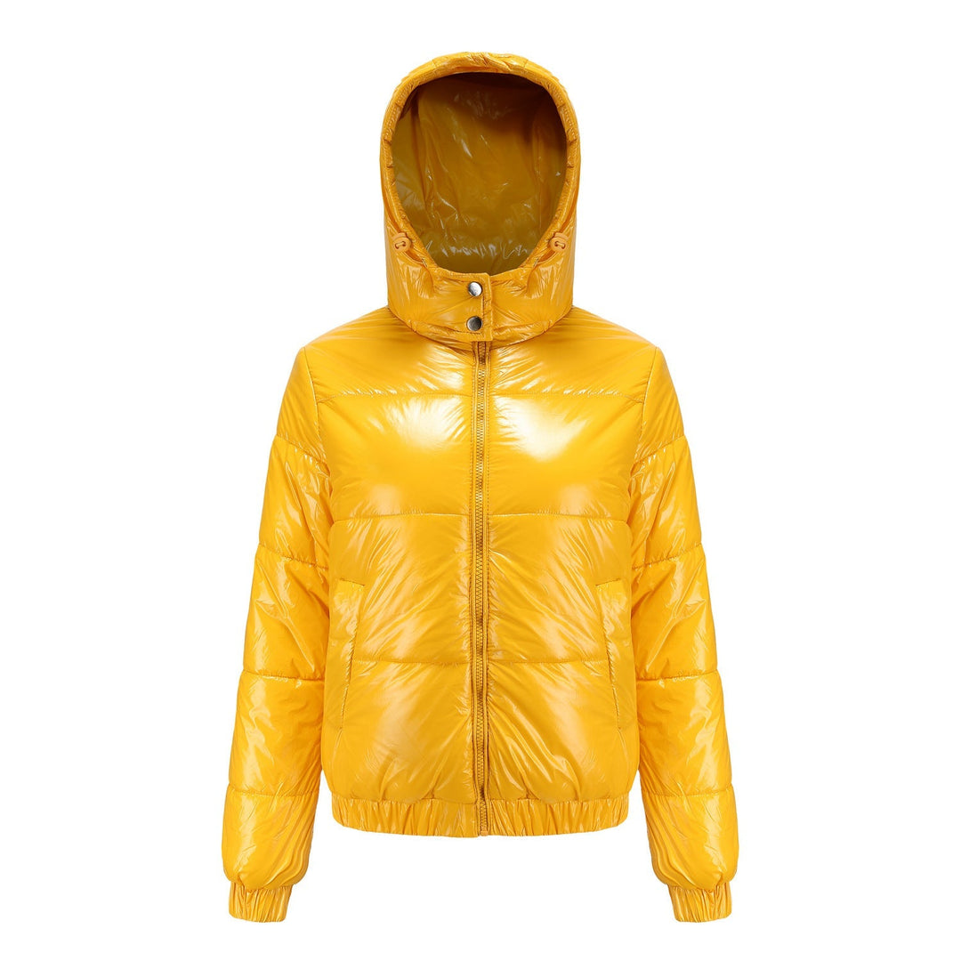 Glänzende Wasserabweisende Thermo Komfort Winterjacke Damen | EB