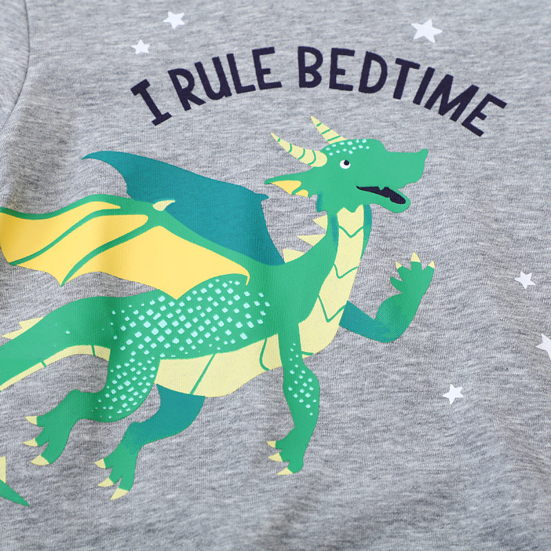 Jungen Sweatshirt mit lebhaftem Drachen-Design EB