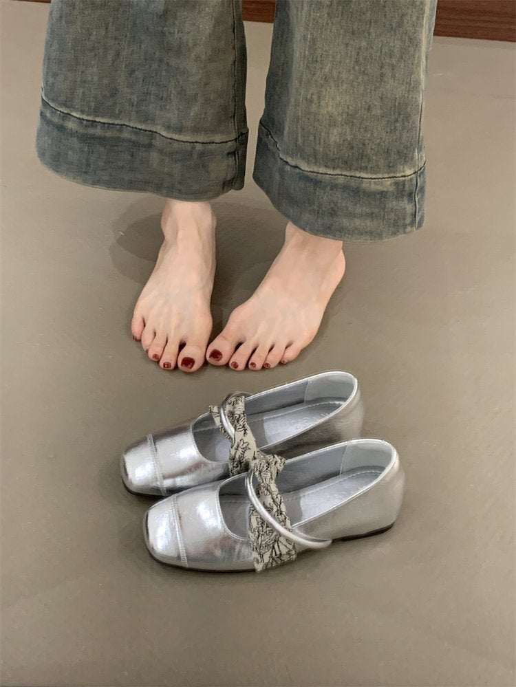 Damen elegante Slipper mit modischer Schnalle und komfortabler Sohle EB