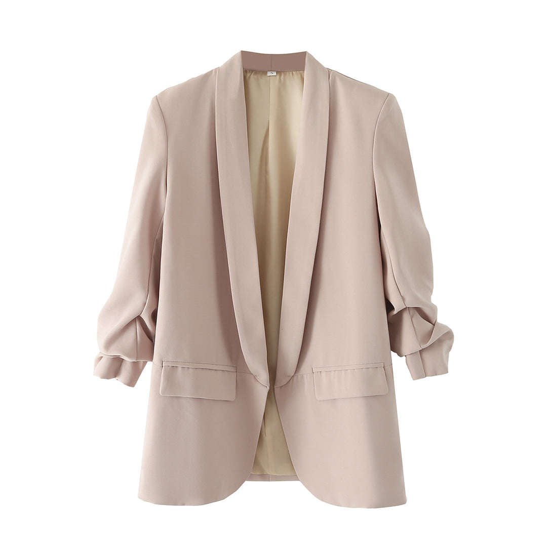 Damen Moderner Blazer mit eleganter Schnittführung und praktischen Taschen EB