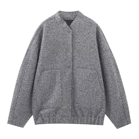 Damen Gemütliche und stylische Fleecejacke mit großen Seitentaschen EB