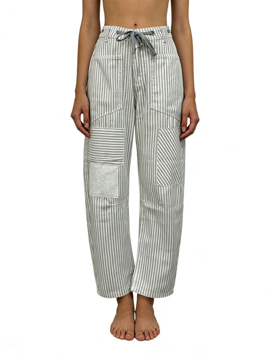 Damen weite Cargo-Hose mit praktischen Taschen und einzigartigem Design EB