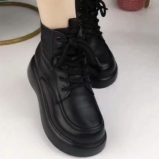 Damen Modische Winterboots mit kuscheligem Futter und rutschfester Sohle EB