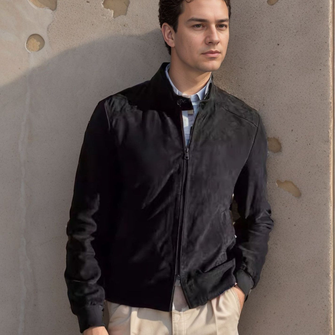 Herren Sportliche Leichte Jacke mit modernem Kragen EB