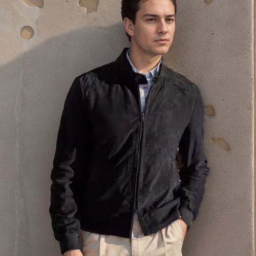 Herren Sportliche Leichte Jacke mit modernem Kragen EB