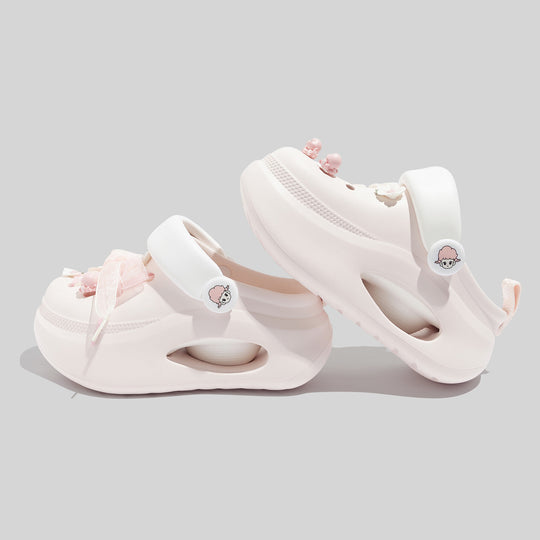 Damen Modische Clogs mit verspielten Applikationen und flexiblem Tragekomfort EB