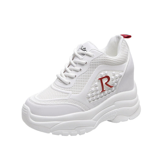 Damen Chunky Sneakers mit atmungsaktiver Mesh-Oberfläche und leichtem Komfort EB