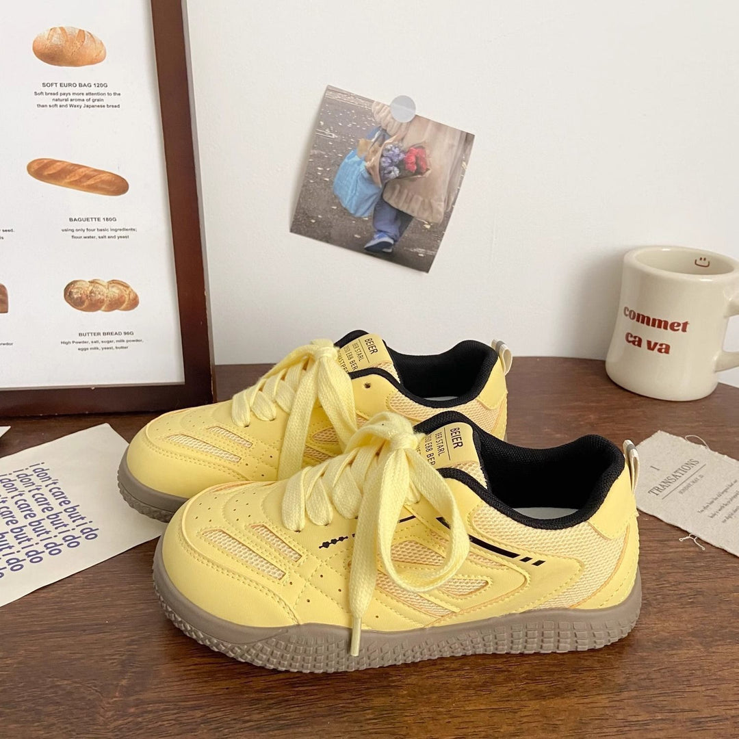 Damen Sportliche Sneaker mit atmungsaktiver Obermaterialstruktur und rutschfester Sohle EB