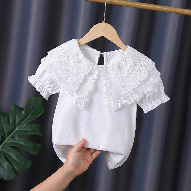 Mädchen Bluse mit eleganten Rüschendetails EB