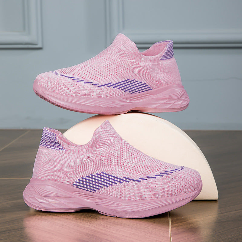 Damen Hochwertige Slip-On Sneakers mit flexiblem und atmungsaktivem Obermaterial EB