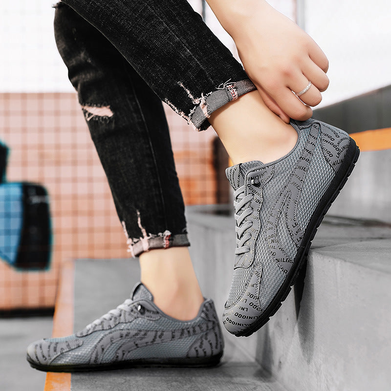 Damen Sportliche Sneakers mit atmungsaktiven Mesh-Obermaterial und rutschfester Sohle EB