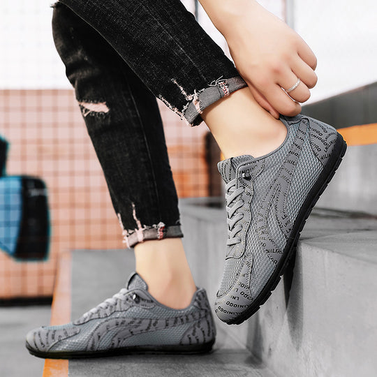 Damen Sportliche Sneakers mit atmungsaktiven Mesh-Obermaterial und rutschfester Sohle EB