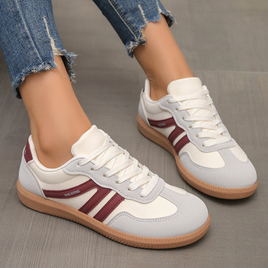 Damen Retro-Sneaker mit Gummisohle, leichtem Textilfutter und Komfortfußbett EB