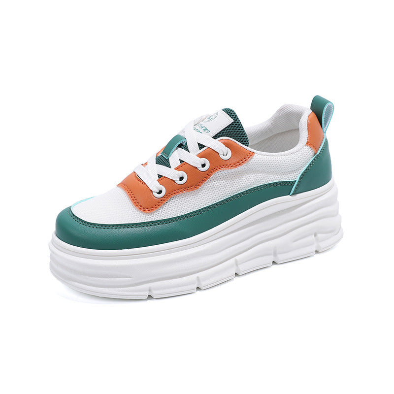 Damen Trendige Sneakers mit komfortabler Plateau-Sohle und modischem Design EB