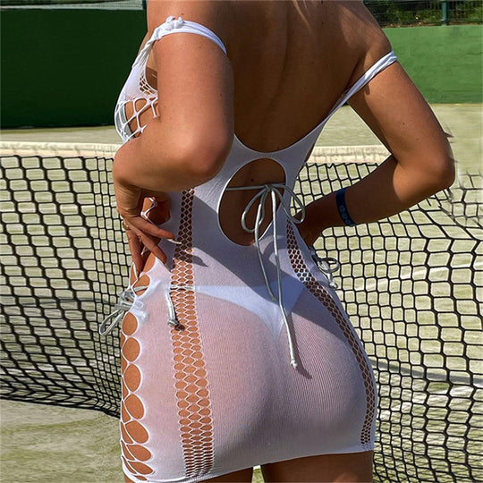 Damen Strandkleid mit sportlichem Design EB