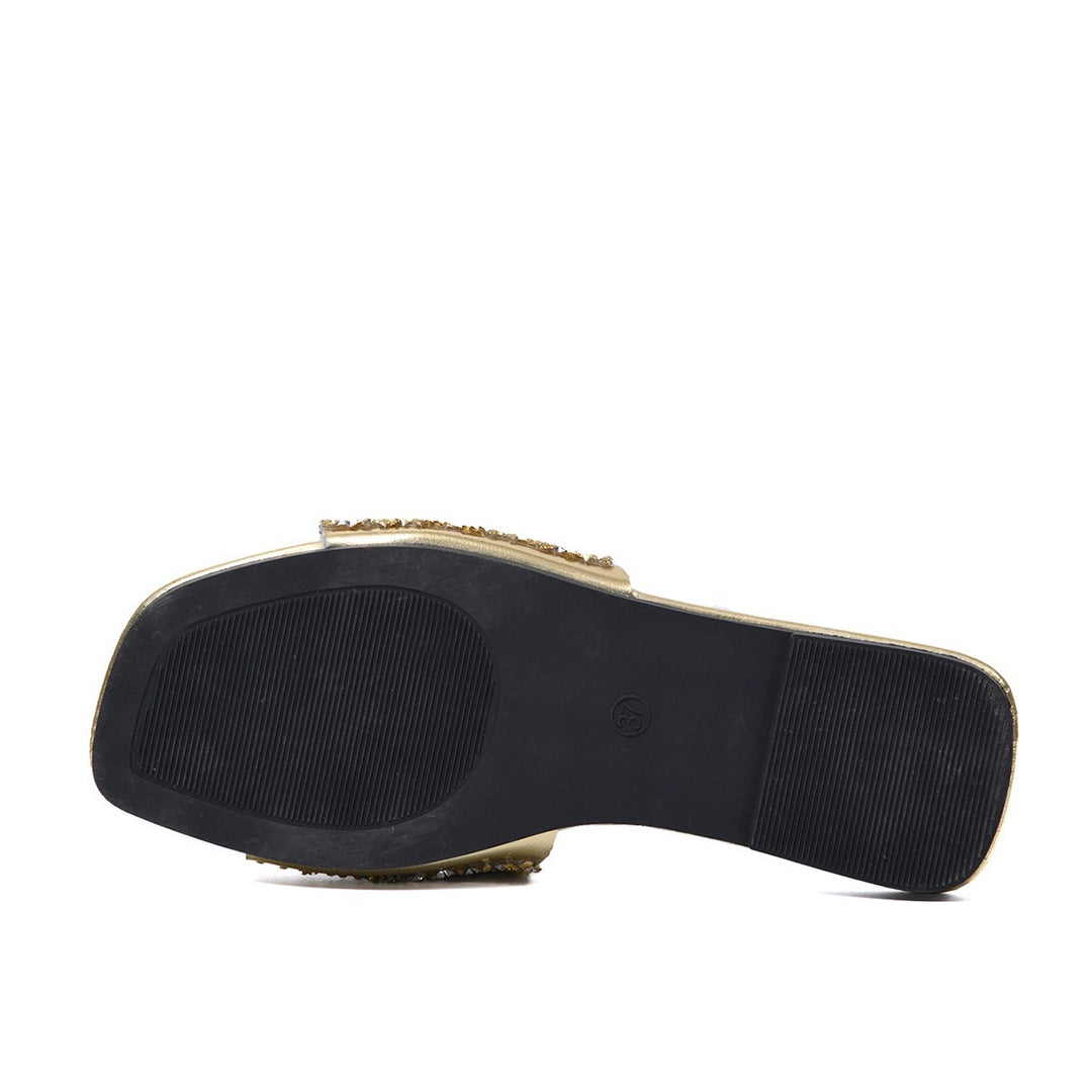 Damen glamouröse Riemensandalen mit glitzernden Details EB