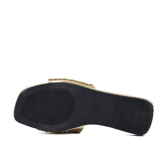 Damen glamouröse Riemensandalen mit glitzernden Details EB