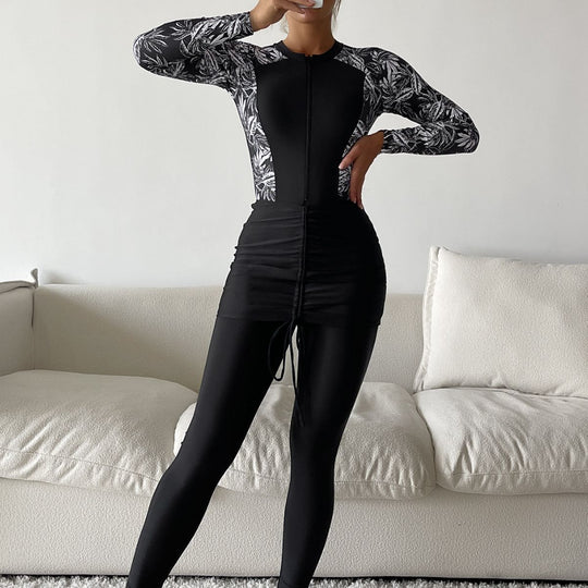 Damen Sportlicher Rashguard mit figurschmeichelndem Design EB