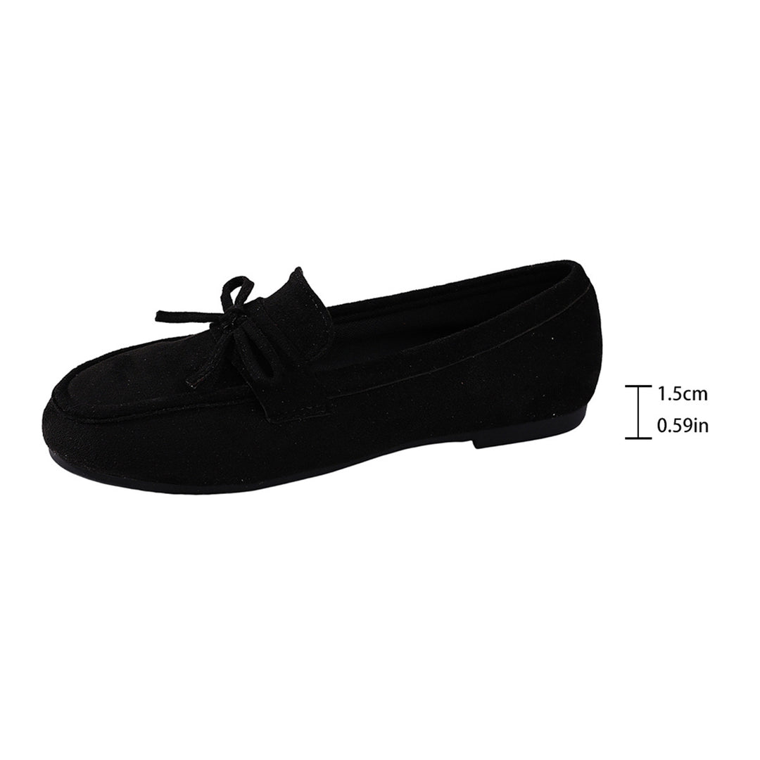 Damen elegante Mokassins mit modischer Schleifenapplikation EB