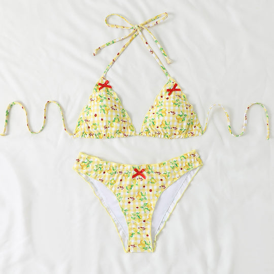 Damen verspielter Triangel-Bikini EB