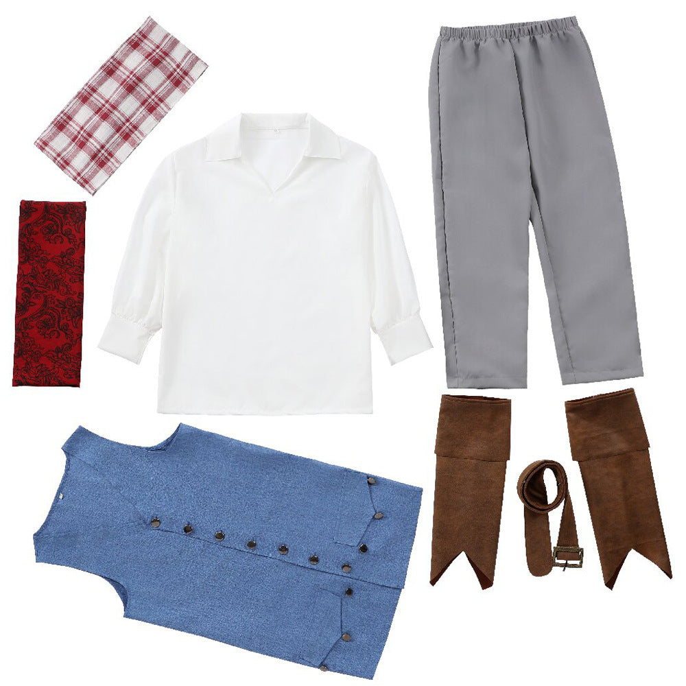 Jungen Piratenkostüm mit detailverliebtem Gehrock und Accessoires EB