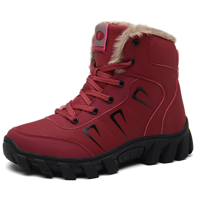 Damen isolierte Winterstiefel mit rutschfester Sohle und wärmendem Innenfutter EB