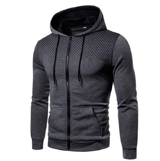 Herren Sportlicher Zip-Hoodie mit atmungsaktivem Mesh-Einsatz EB